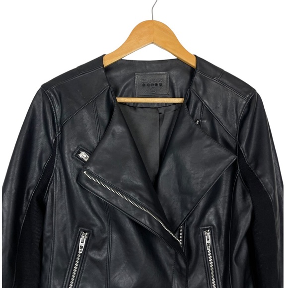 BLANKNYC Denim Record Breaker Collarless Jacket Size Medium - Picture 5 of 10